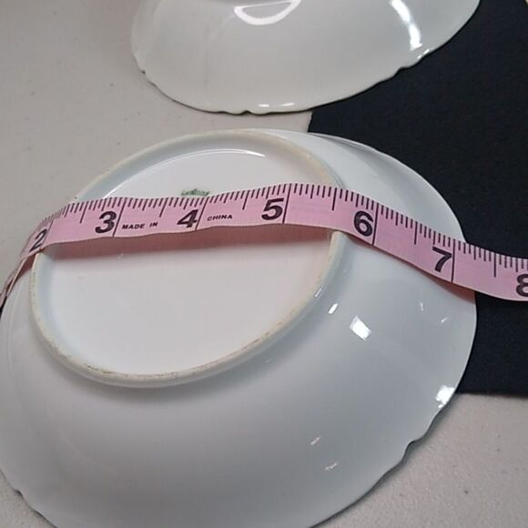 Antique Haviland France Limoges Berry/sauce Bowls Pink Rose (6) - Picture 10 of 10